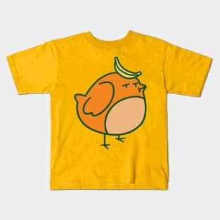 Orange Banana Bird Kids T-Shirt